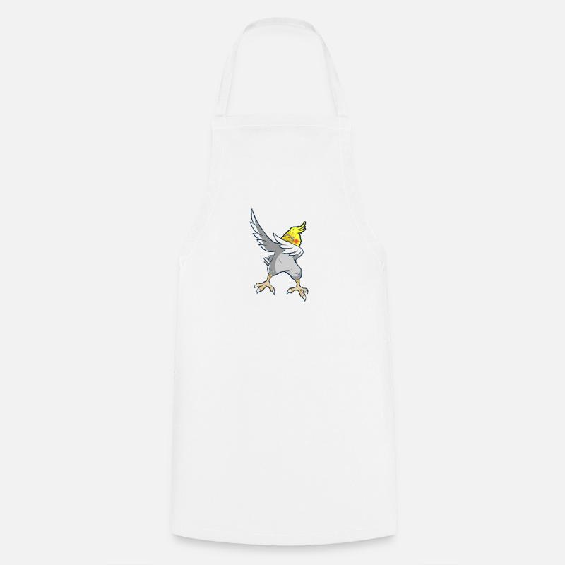 Calopsitte oiseau oiseau danseur musique perroquet - Tablier de cuisine - blanc