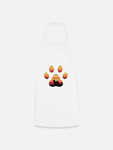 Dog paw - Cooking Apron - white
