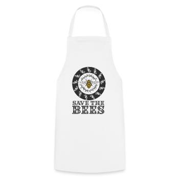 Insects, conservation, bees, diversity, gift - Cooking Apron - white - Front - AI Model Male 185 dark (185cm)