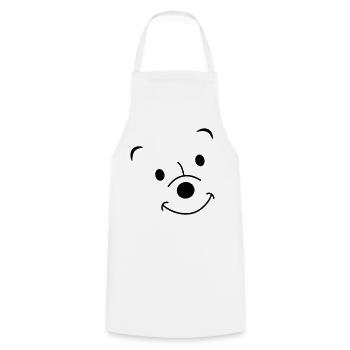 Lachender Bär - Kochschürze - Weiß - Vorne - AI Model Male 185 dark (185cm)