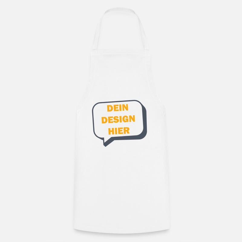 DEIN DESIGN HIER - Kochschürze - Weiß