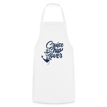 Cruise ship - Cooking Apron - white - Front - AI Model Male 185 dark (185cm)
