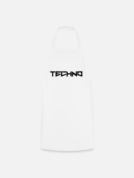 Techno - Tablier de cuisine - blanc
