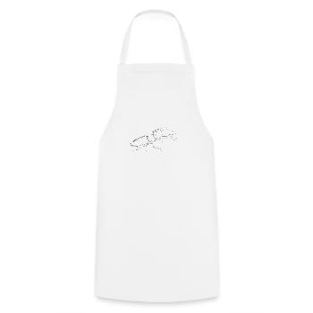Cerf-volant - dessin au trait - Tablier de cuisine - blanc - Devant - AI Model Male 185 dark (185cm)