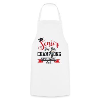 Personalized Senior Men Senior Skip Day Champions - Cooking Apron - white - Front - AI Model Male 185 dark (185cm)