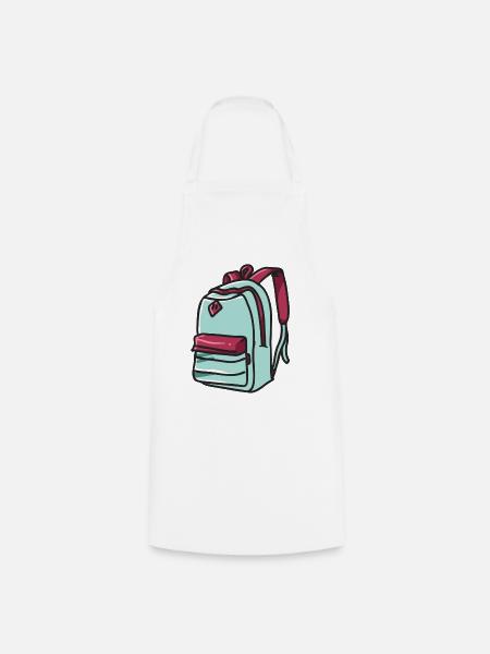 Rucksack digitaler Reisender - Kochschürze - Weiß