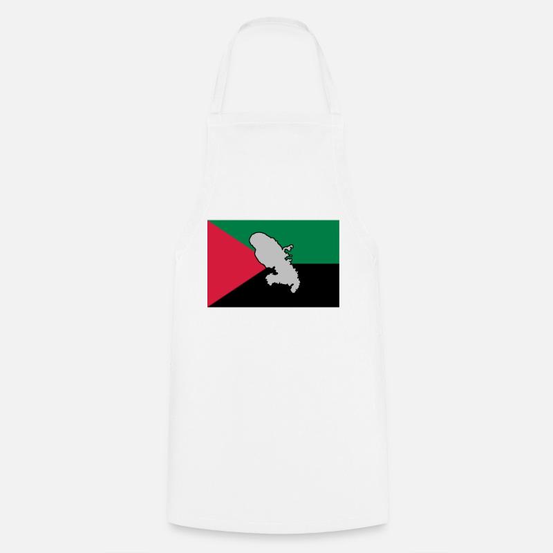 DRAPEAU MADA - CARTE 1 - Tablier de cuisine - blanc