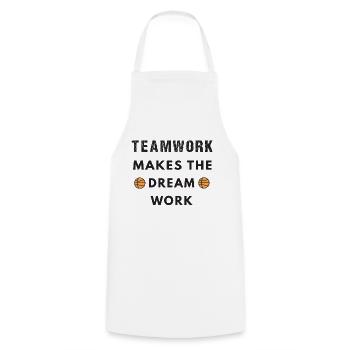 Cadeau de basket-ball au cadeau d'entraîneur de maman d'équipe de joueur - Tablier de cuisine - blanc - Devant - AI Model Male 185 dark (185cm)