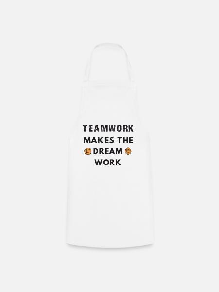 Basketball Geschenk an Spieler Team Mom Coach Geschenk - Kochschürze - Weiß