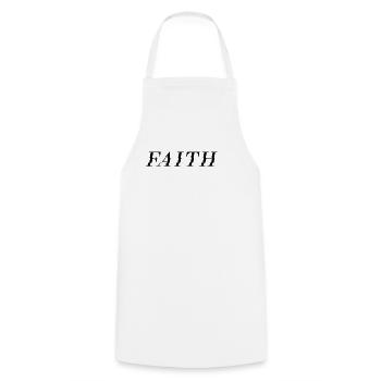 Christian clothing & faith - Cooking Apron - white - Front - AI Model Male 185 dark (185cm)