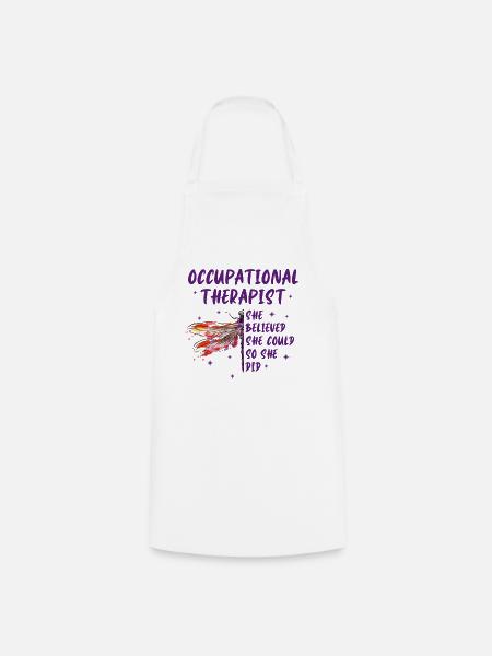 Dragonfly Occupational Therapist T-Shirt - Kochschürze - Weiß