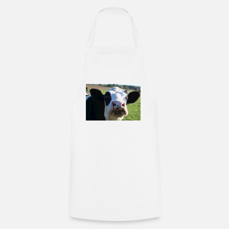 Affiche vache - Tablier de cuisine - blanc