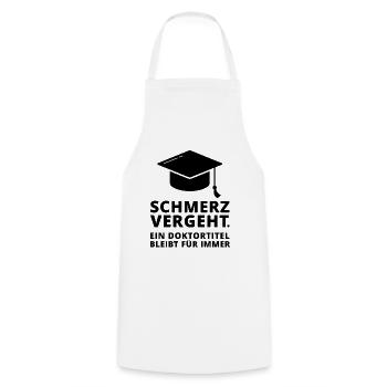 Doktortitel Doktor Promotion Promovieren Geschenk - Kochschürze - Weiß - Vorne - AI Model Male 185 dark (185cm)