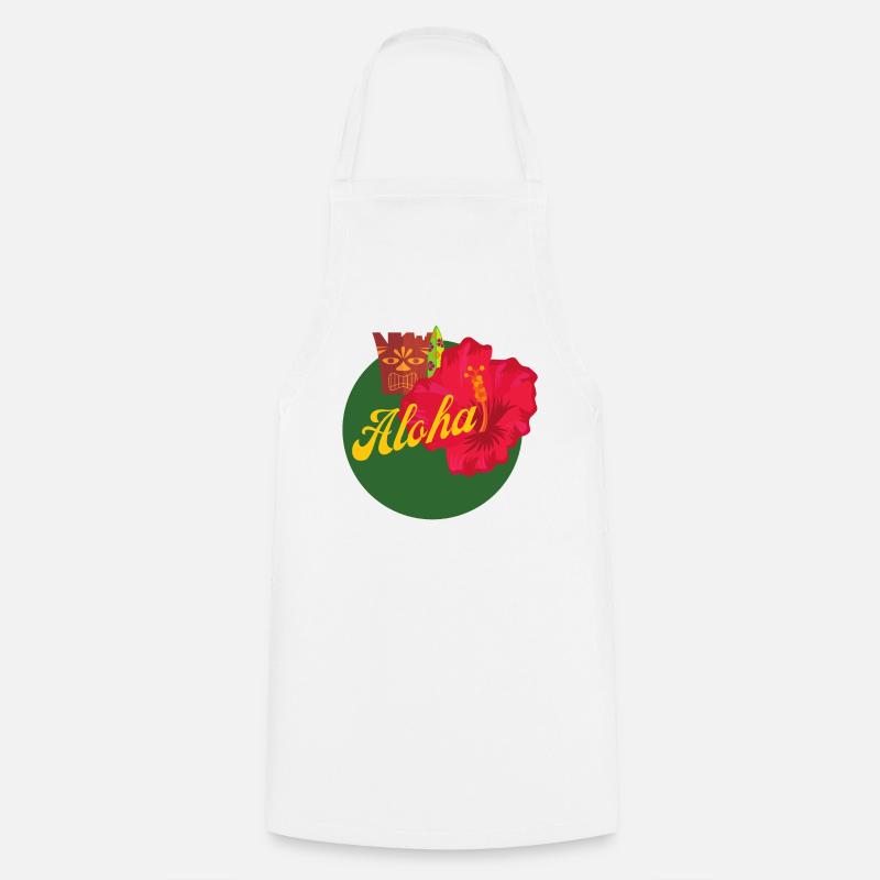 Aloha - Cooking Apron - white