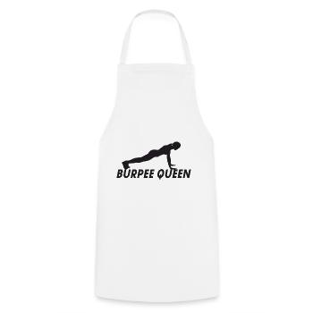 Reine Burpee - Tablier de cuisine - blanc - Devant - AI Model Male 185 dark (185cm)
