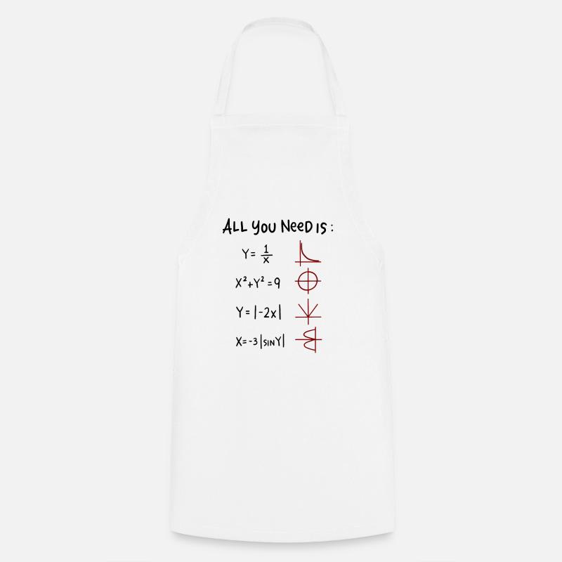 All you need is Love Math Trigonometric Functions - Cooking Apron - white
