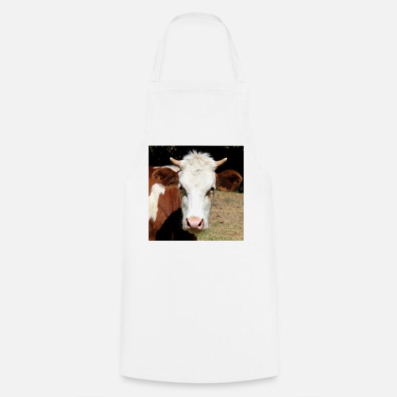 Affiche vache - Tablier de cuisine - blanc