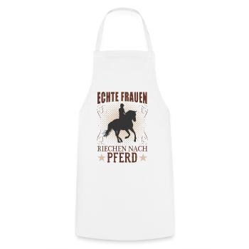 Pferde Geruch Spruch Pferdeliebhaber Geschenk - Kochschürze - Weiß - Vorne - AI Model Male 185 dark (185cm)