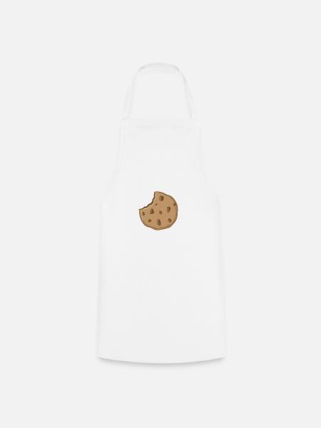 Cookies mit Schokofüllung - Kochschürze - Weiß