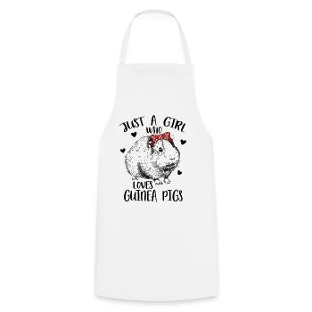 Juste une fille qui aime les cobayes - Tablier de cuisine - blanc - Devant - AI Model Male 185 dark (185cm)