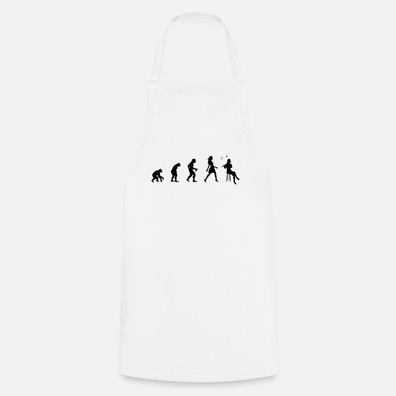 Flûte joueur évolution flûte joueur flûte - Tablier de cuisine - blanc
