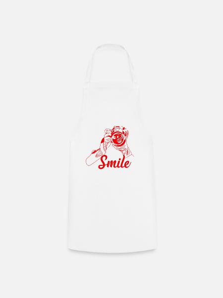 Smile - Kochschürze - Weiß