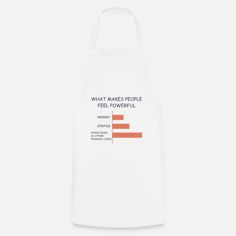 Computer Programmer Coders Software Engineer Gift - Cooking Apron - white