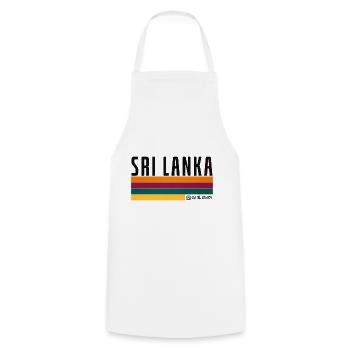 Sri Lanka Flag Stripes - Cooking Apron - white - Front - AI Model Male 185 dark (185cm)