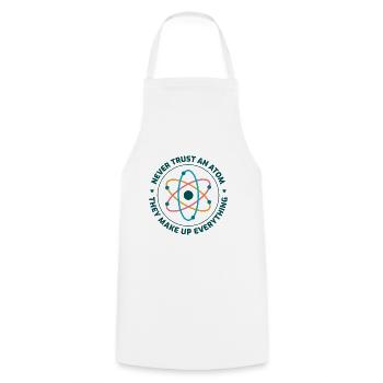 Dictons de science physique cadeau drôle - Tablier de cuisine - blanc - Devant - AI Model Male 185 dark (185cm)