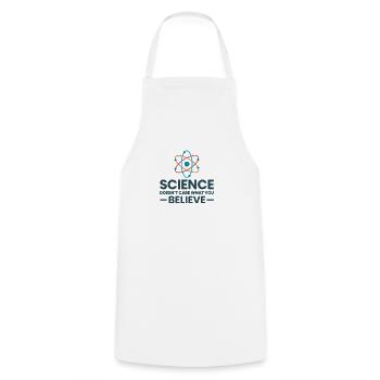 Dictons de science Atom professeur cadeau drôle - Tablier de cuisine - blanc - Devant - AI Model Male 185 dark (185cm)