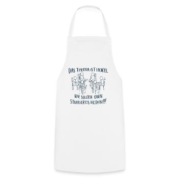educators educators pedagogy social workers - Cooking Apron - white - Front - AI Model Male 185 dark (185cm)