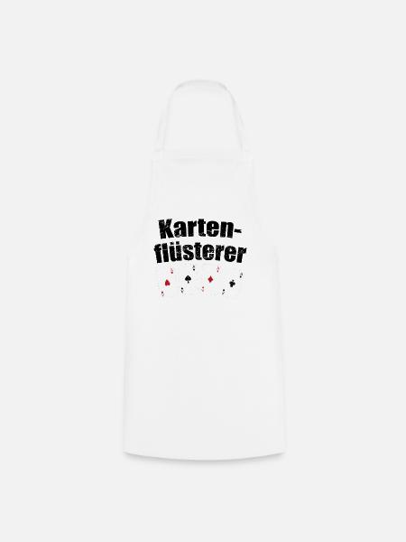 Kartenflüsterer Ass Spielkarten Karten Geschenk - Kochschürze - Weiß