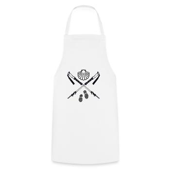 Way of St. James - Cooking Apron - white - Front - AI Model Male 185 dark (185cm)