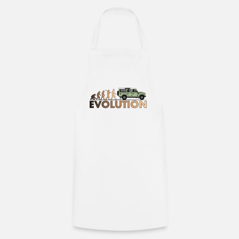 Defender 110 Evolution - Cooking Apron - white
