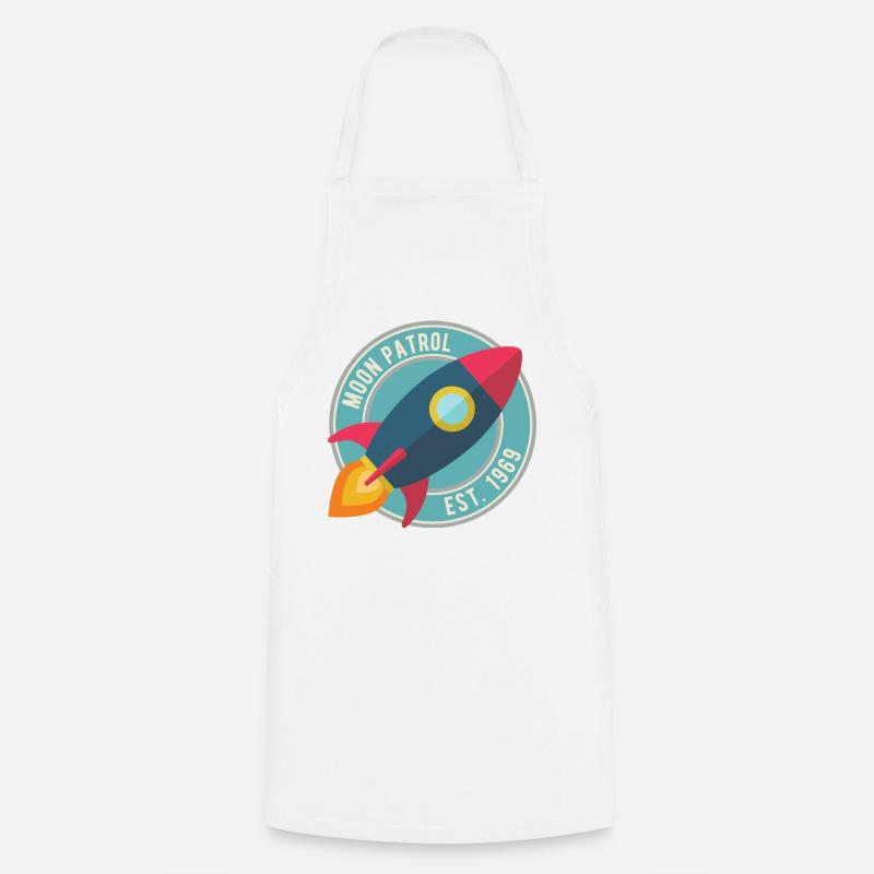 Rakete Moon Patrol Rocket - Cooking Apron - white