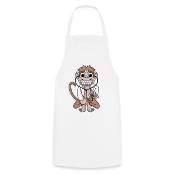 Veterinarian monkey doctor doctor hospital - Cooking Apron - white - Front - AI Model Male 185 dark (185cm)
