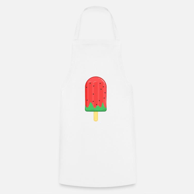 Sommer Eis - Kochschürze - Weiß