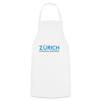 Zürich Gps Koordinaten - Kochschürze - Weiß - Vorne - AI Model Male 185 dark (185cm)