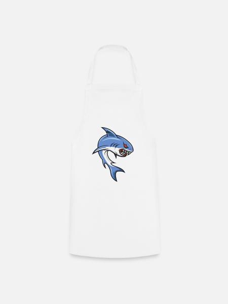 Hai | Fisch | Gefährlich - Wild | Haifisch - Kochschürze - Weiß