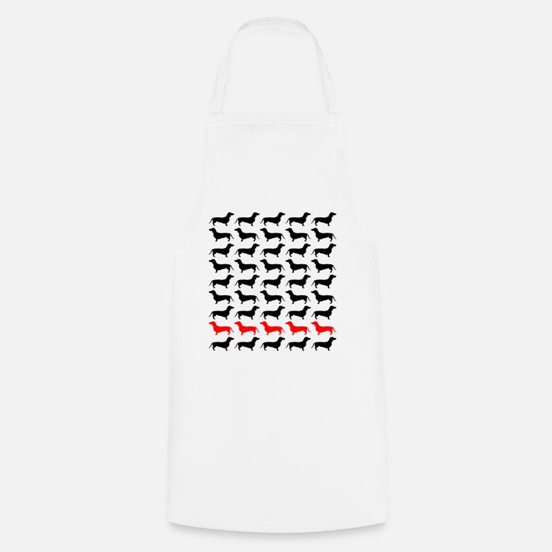 Teckel Teckel Teckel - Tablier de cuisine - blanc