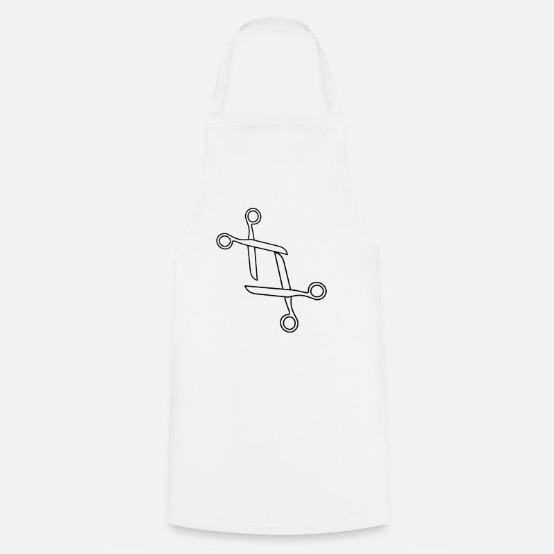 Funny design scissors LGTBQIA+ - Cooking Apron - white
