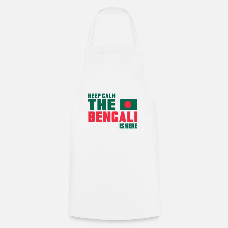 Keep Calm Bangladesch Design / Geschenkidee - Kochschürze - Weiß