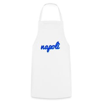 Napoli Italien - Kochschürze - Weiß - Vorne - AI Model Male 185 dark (185cm)