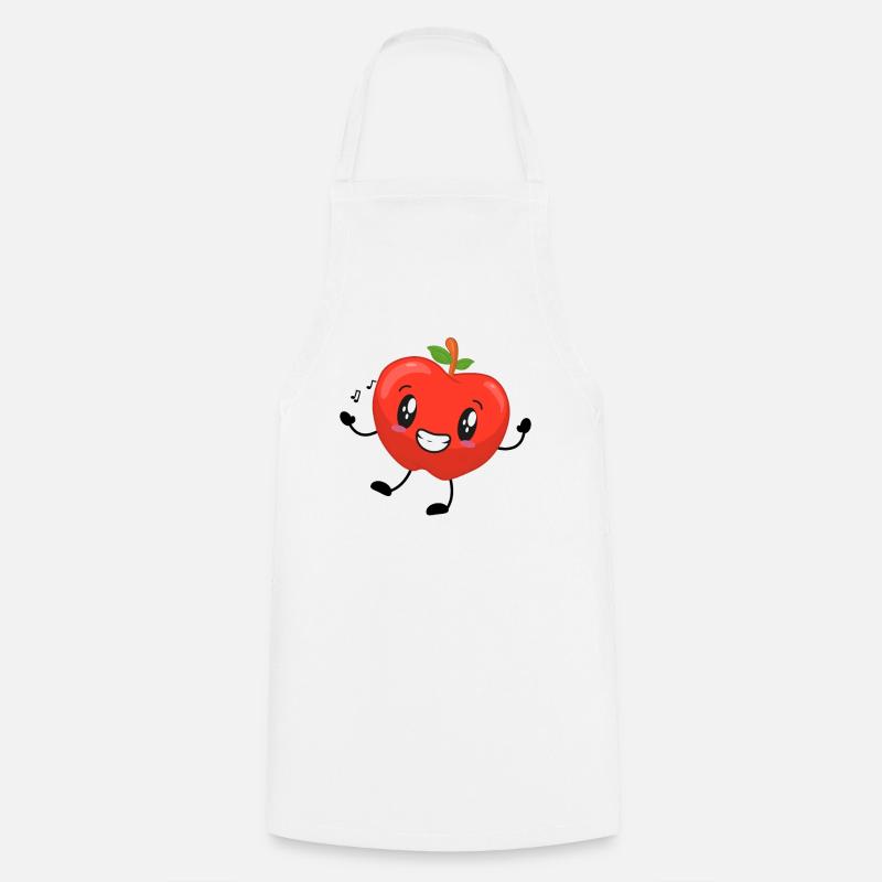 Apfel - Kochschürze - Weiß