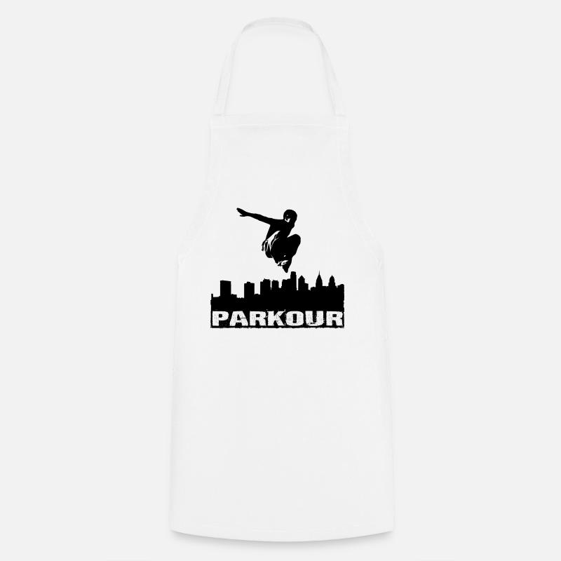 Parkour - Tablier de cuisine - blanc