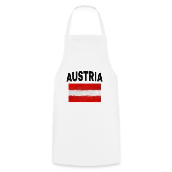 L'Autriche - Tablier de cuisine - blanc - Devant - AI Model Male 185 dark (185cm)