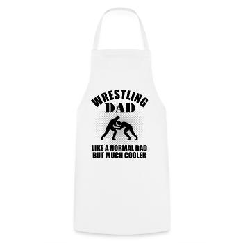 Wrestling Papa Ringer Vater Spruch Geschenk Herren - Kochschürze - Weiß - Vorne - AI Model Male 185 dark (185cm)