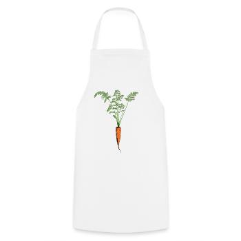 Retro carrot vegetable vintage plant garden gift - Cooking Apron - white - Front - AI Model Male 185 dark (185cm)