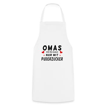 Omas sind wie Mamas - Kochschürze - Weiß - Vorne - AI Model Male 185 dark (185cm)
