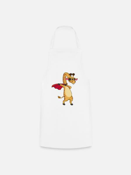 Giraffe Dabbing Superheld - Kochschürze - Weiß